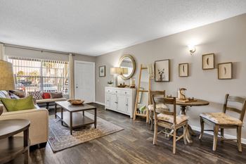 Our apartments offer a living room
